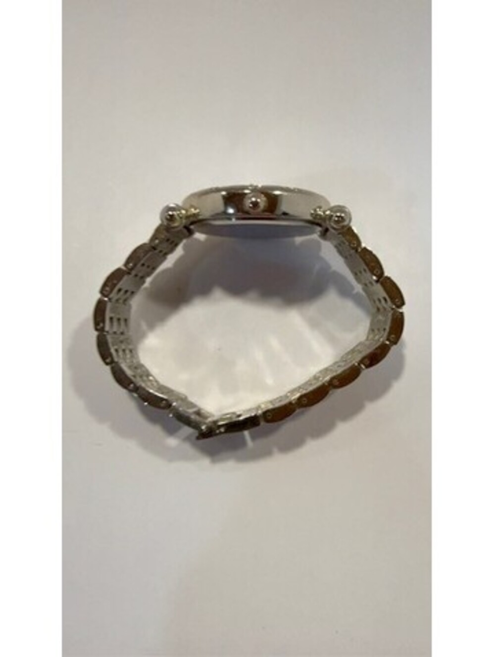 LB Classic Quartz Watch 90917 Silver Tone Rhinestone Bezel White Roman Numeral - Picture 7 of 7
